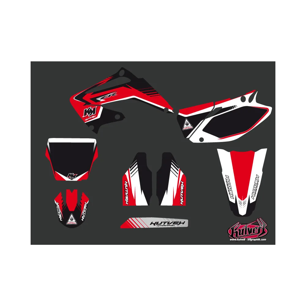 Kit Deco Moto Cross Pulsar Honda 125 CR Noir