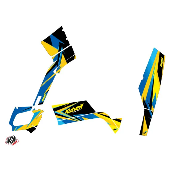 Kit Déco Quad Stage Can Am Outlander 400 XTP Jaune Bleu (2010-2012)