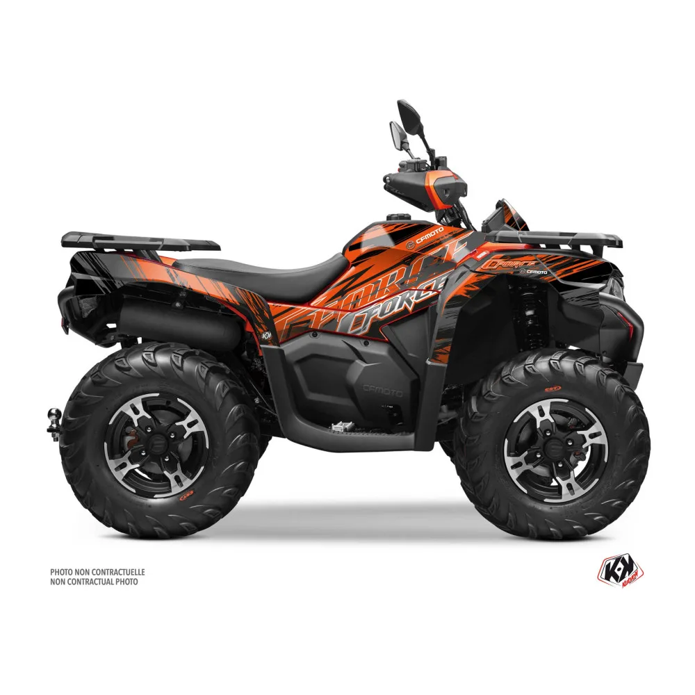 Kit Déco Quad Brush CF MOTO CFORCE 600 Orange (2020-2023)