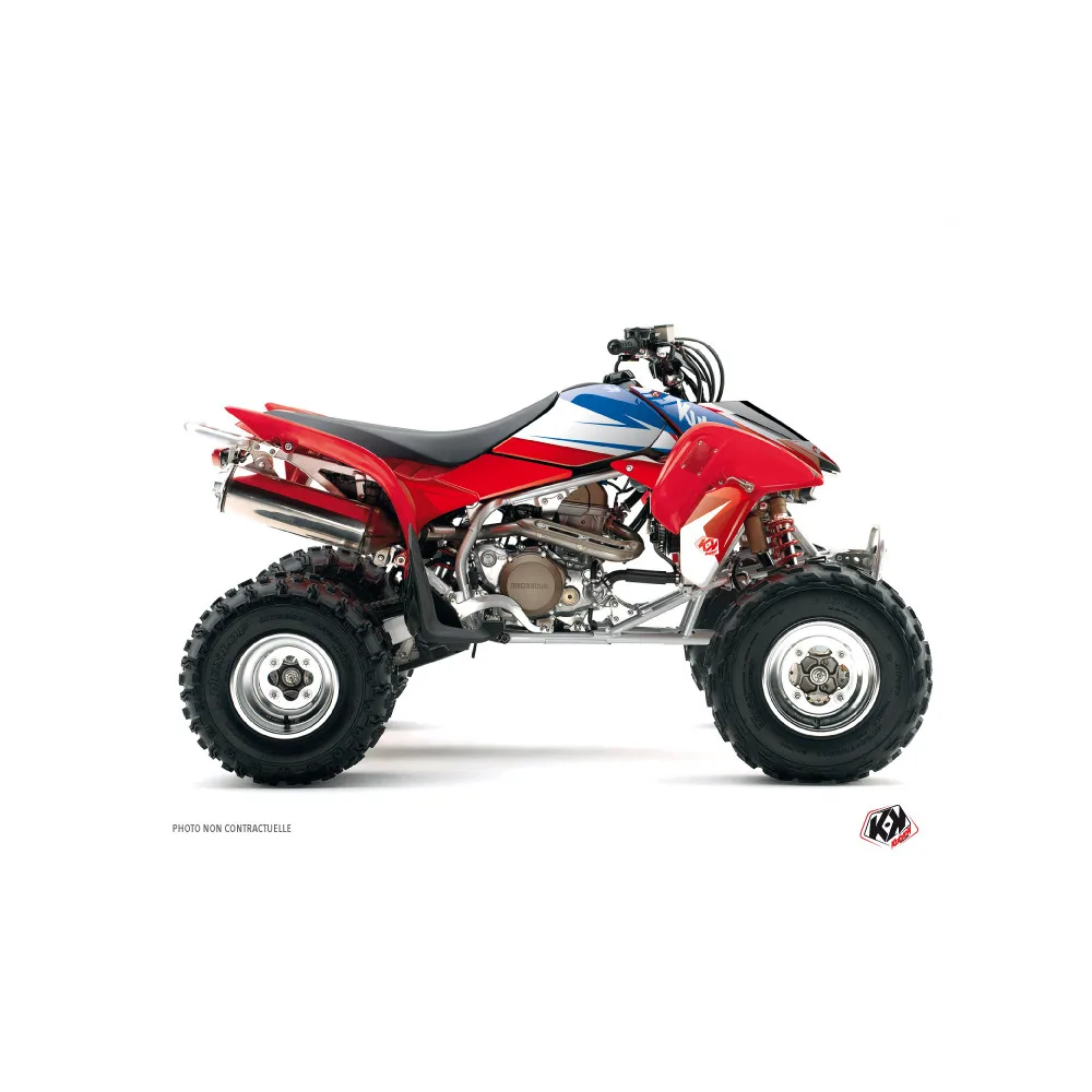 Kit Déco Quad Stage Honda EX 400 Bleu Rouge (2005-2007)