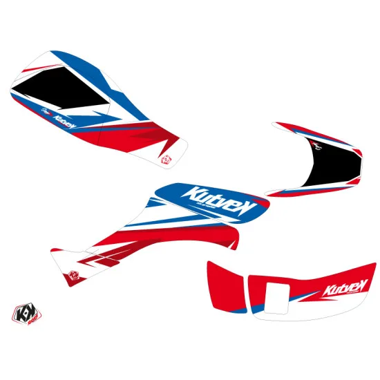 Kit Déco Quad Stage Honda EX 400 Bleu Rouge (2005-2007)
