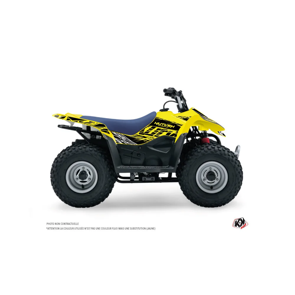 Kit Déco Quad Eraser Fluo Suzuki 90 LTZ Jaune (2007-2013)