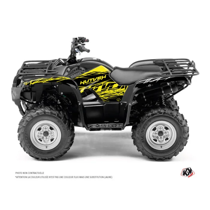 Kit Déco Quad Eraser Fluo Yamaha 300 Grizzly Jaune (2011-2014)