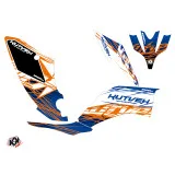 Kit Déco Quad Eraser Yamaha 250 Raptor Bleu Orange (2008-2014)