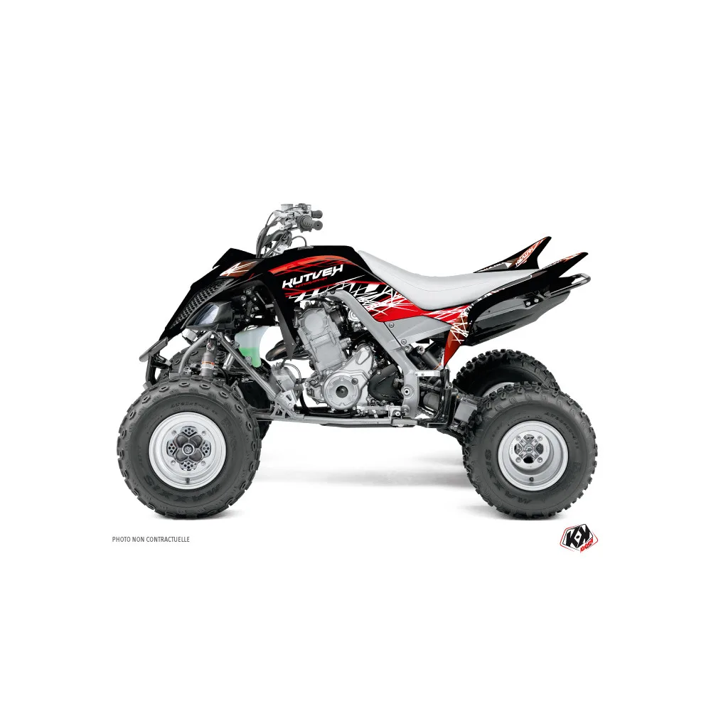 Kit Déco Quad Eraser Yamaha 700 Raptor Rouge Blanc (2013-2023)