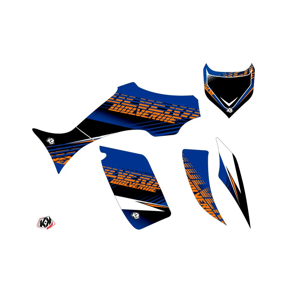 Kit Déco Quad Flow Yamaha 350-450 Wolverine Orange (2006-2009)