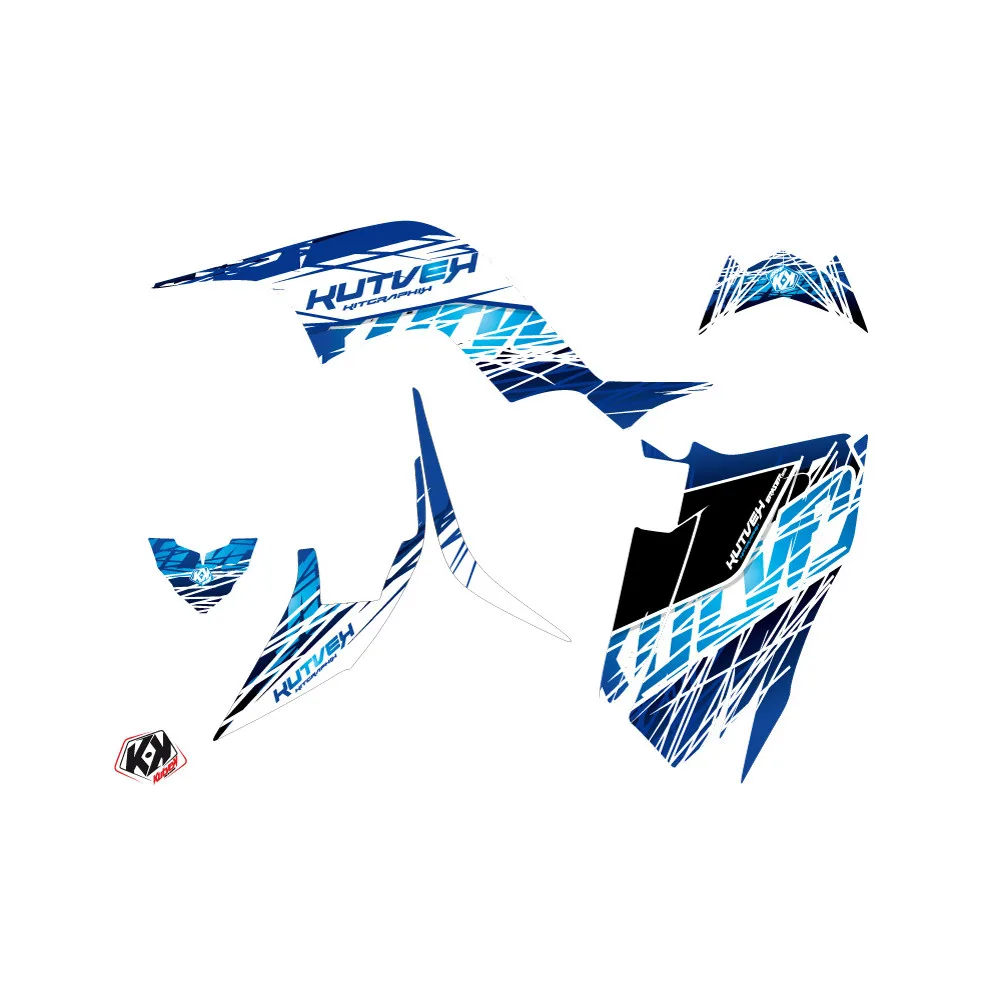 Kit Déco Quad Eraser Yamaha 90 Raptor Bleu (2009-2023)