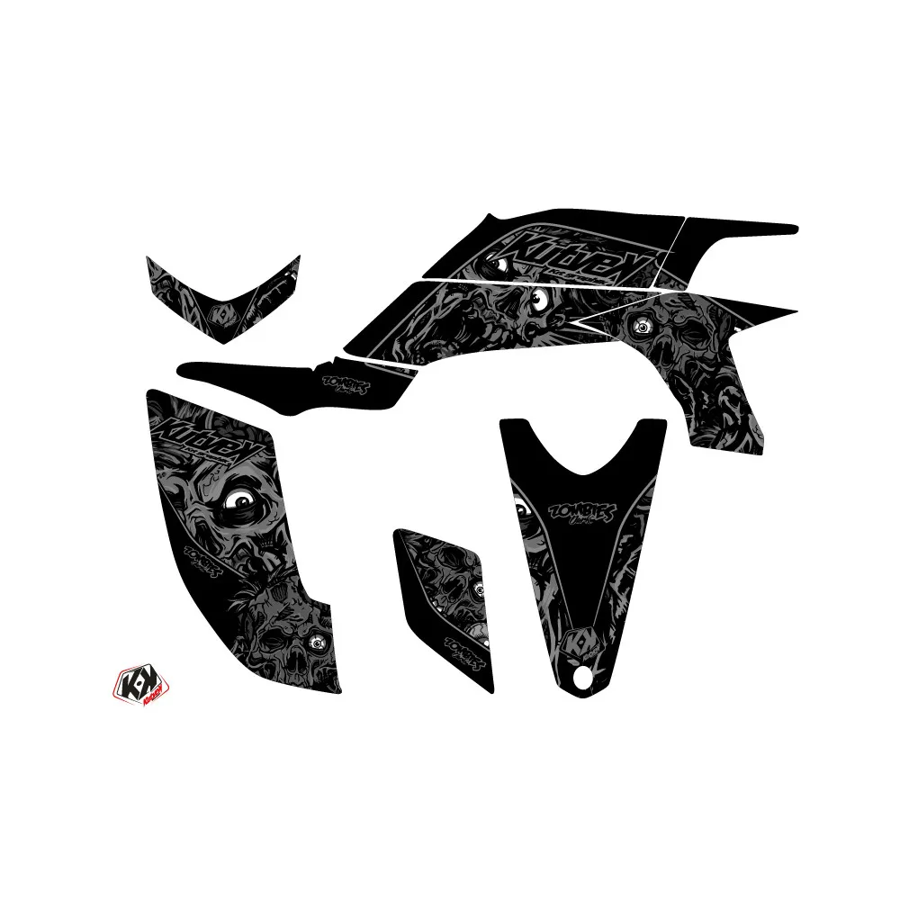 Kit Déco Quad Zombies Dark Yamaha 450 YFZ Noir (2004-2009)
