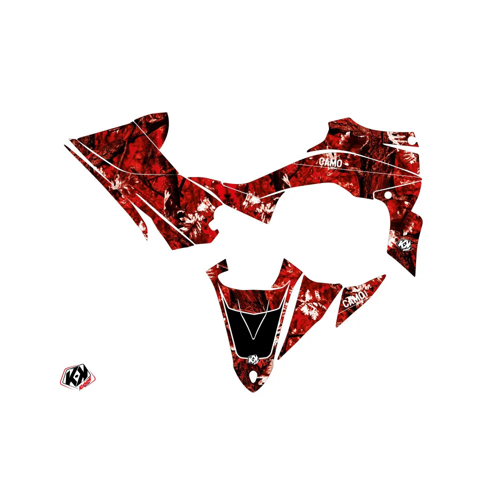 Kit Déco Quad Camo Yamaha 450 YFZ R Rouge (2009-2013)