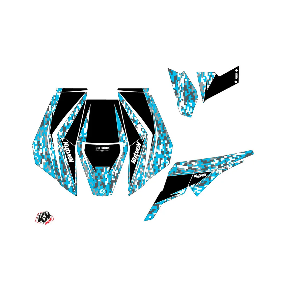 Kit Déco SSV Predator Can Am Maverick Bleu Blanc (2013-2017)
