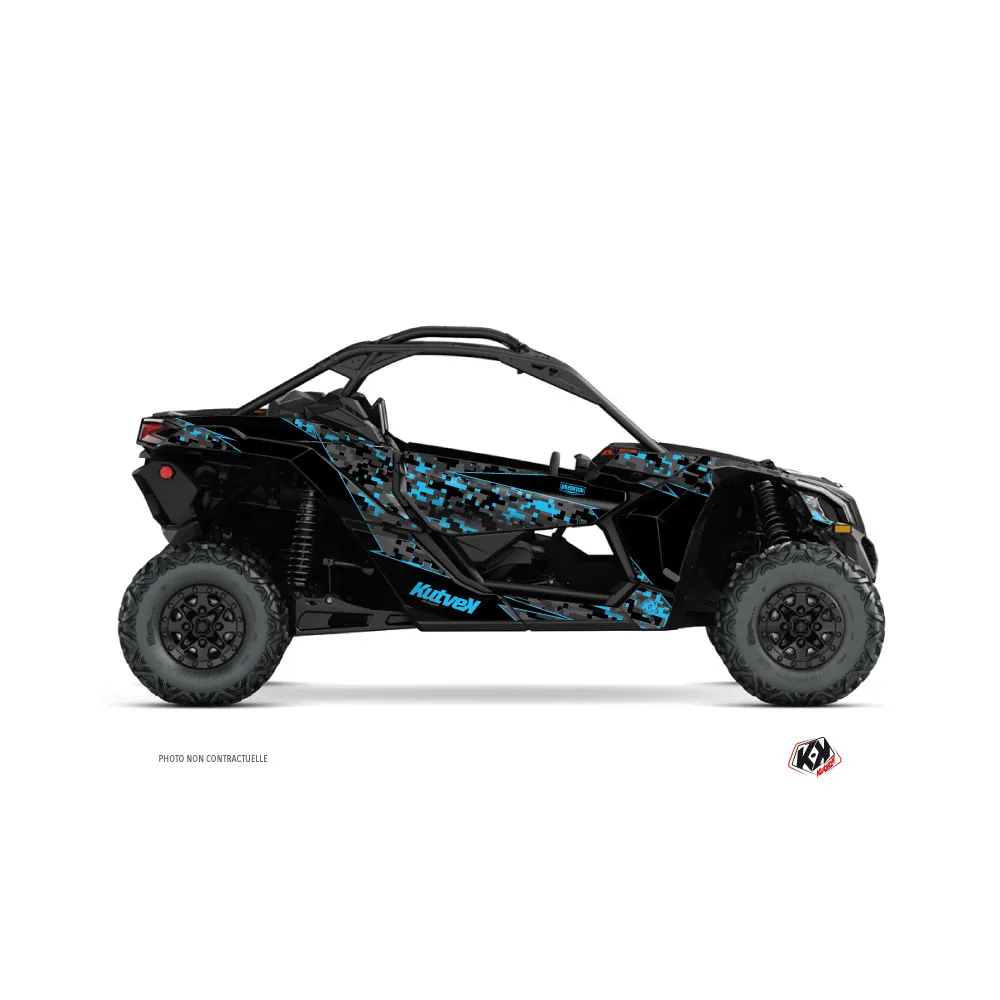 Kit Déco SSV Predator Can Am Maverick X3 Noir Bleu (2017-2023)