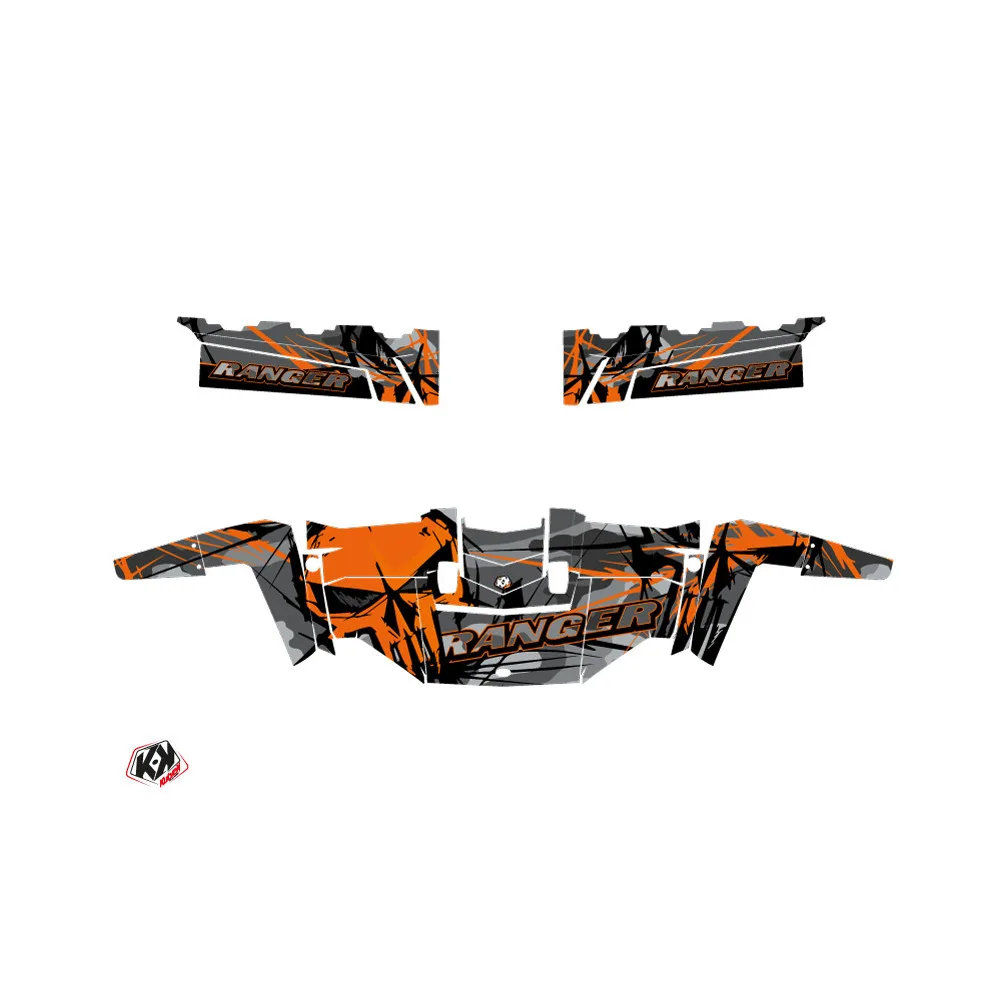 Kit Déco SSV Evil Polaris Ranger 570 FULL Gris Orange (2015)