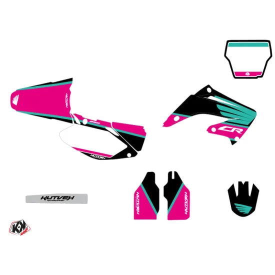 Kit Deco Moto Cross Wing Honda 250 CR Turquoise