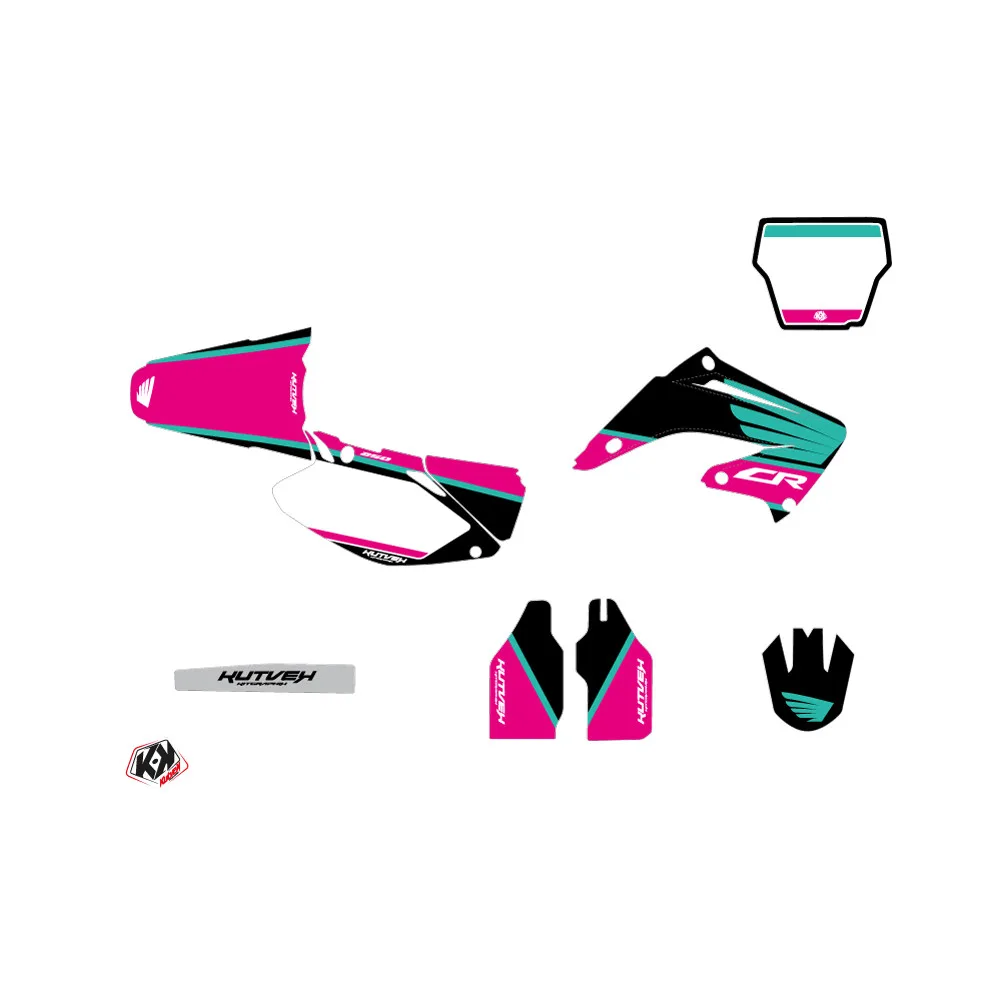 Kit Deco Moto Cross Wing Honda 250 CR Turquoise