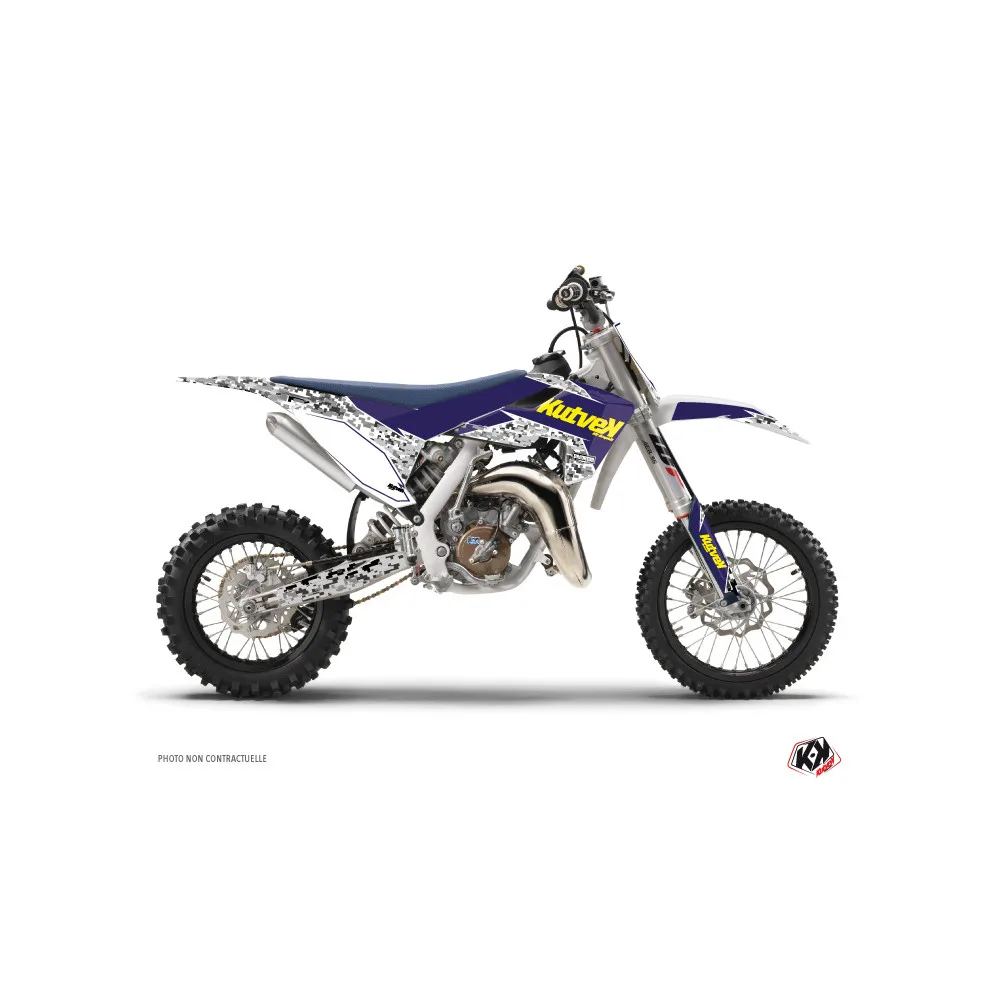 Kit Deco Moto Cross Predator Husqvarna TC 65 Violet Jaune