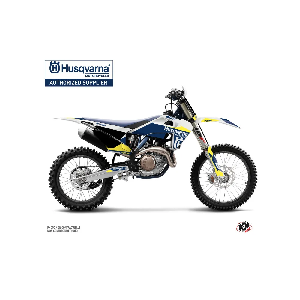 Kit Deco Moto Cross Orbit Husqvarna TC 125 Blanc