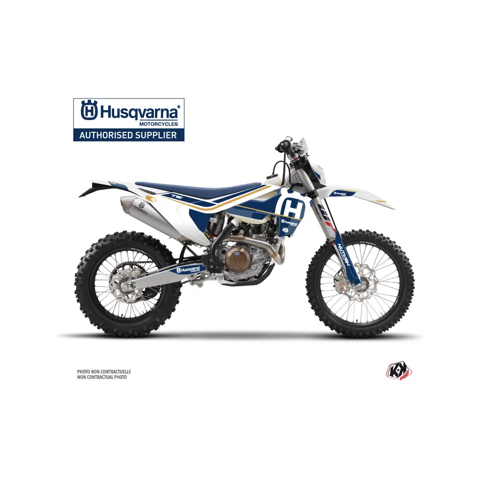 Kit Deco Moto Cross Heritage Husqvarna TC 250 Blanc