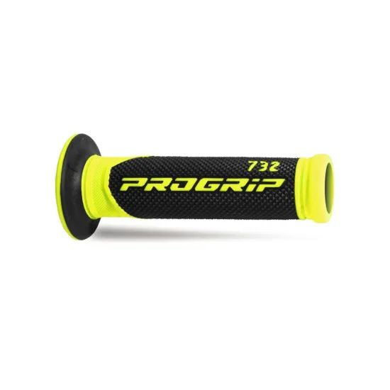 Poignees ProGrip 732 Route Noir Jaune Fluo Ouvertes