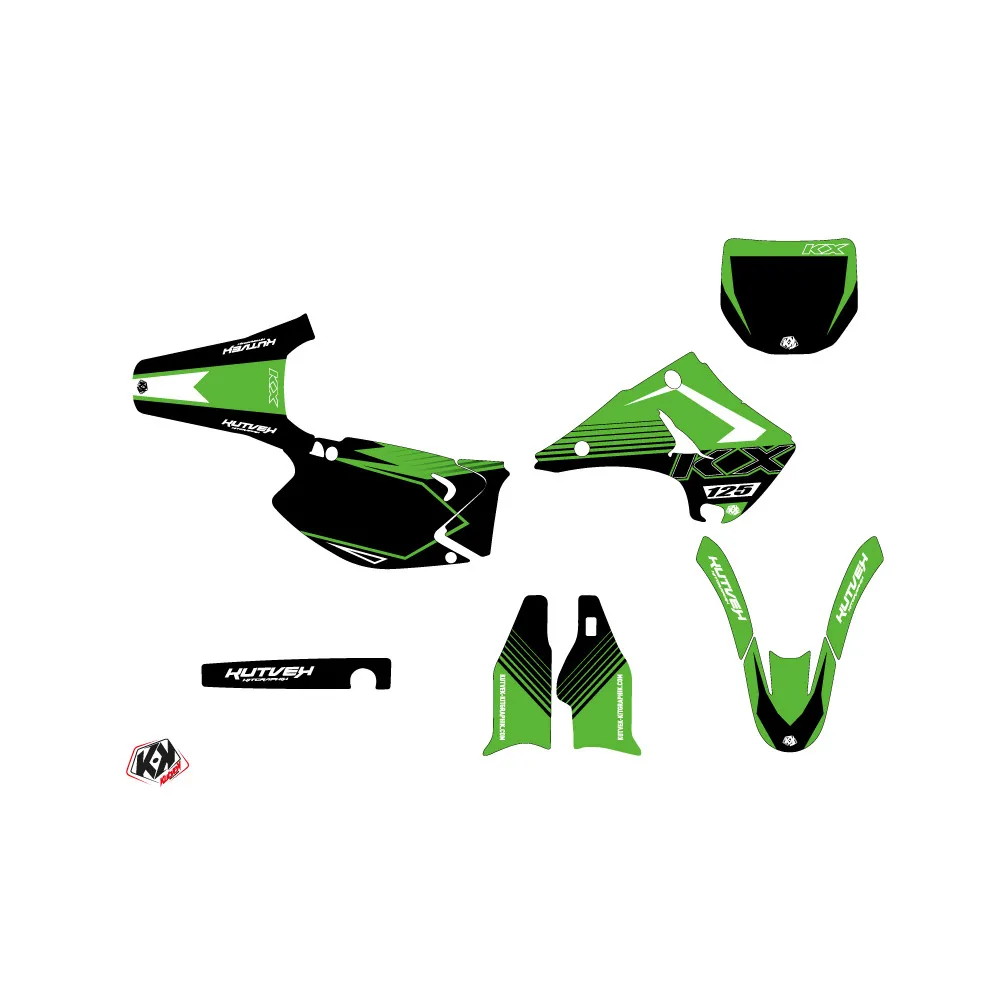 Kit Deco Moto Cross Claw Kawasaki 125 KX Vert