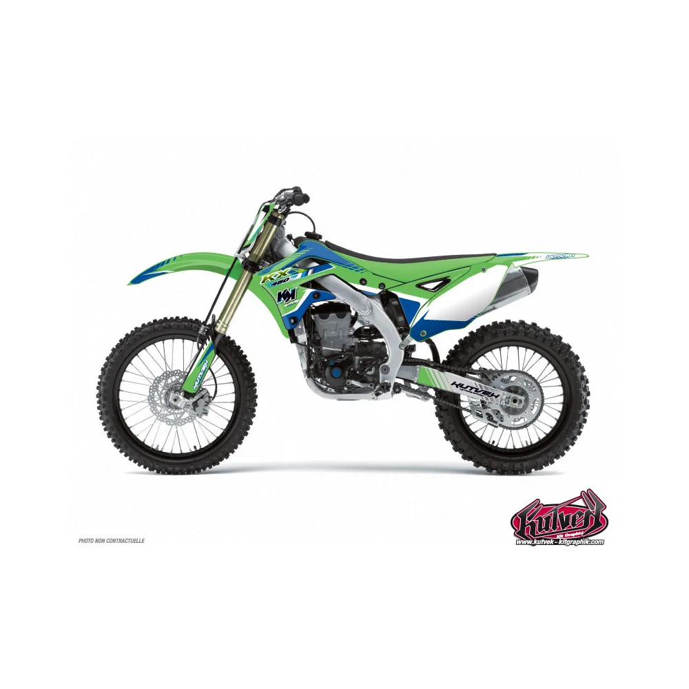 Kit Deco Moto Cross Pulsar Kawasaki 125 KX Bleu