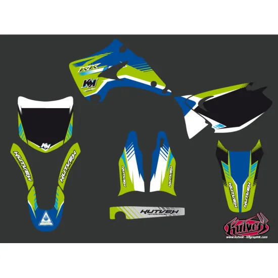 Kit Deco Moto Cross Pulsar Kawasaki 125 KX Bleu