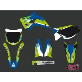 Kit Deco Moto Cross Pulsar Kawasaki 125 KX Bleu